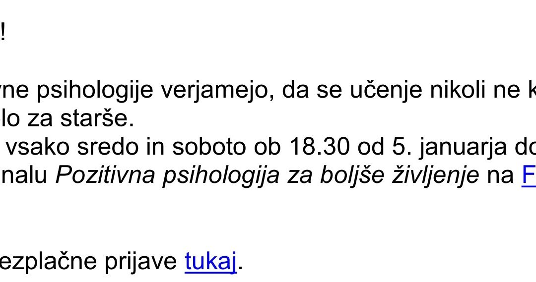 2. šola za starše